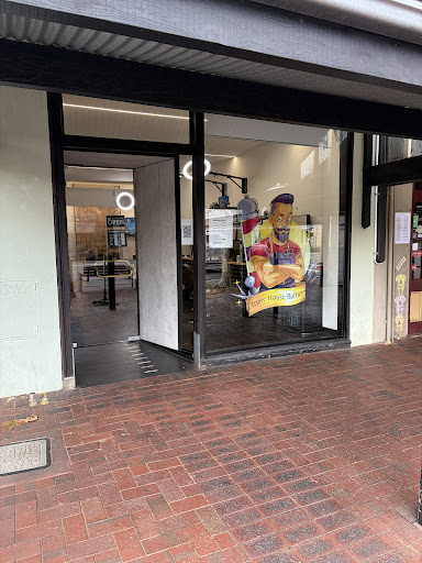 Trims House Barber entrance and storefront on Hutt Street, Adelaide