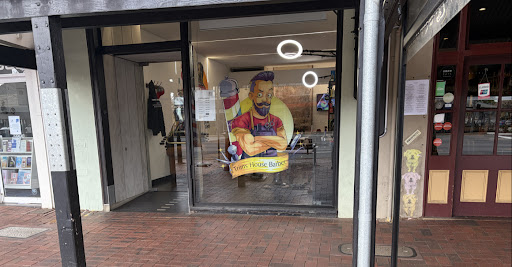 Trims House Barber storefront on Hutt Street, Adelaide